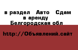  в раздел : Авто » Сдам в аренду . Белгородская обл.